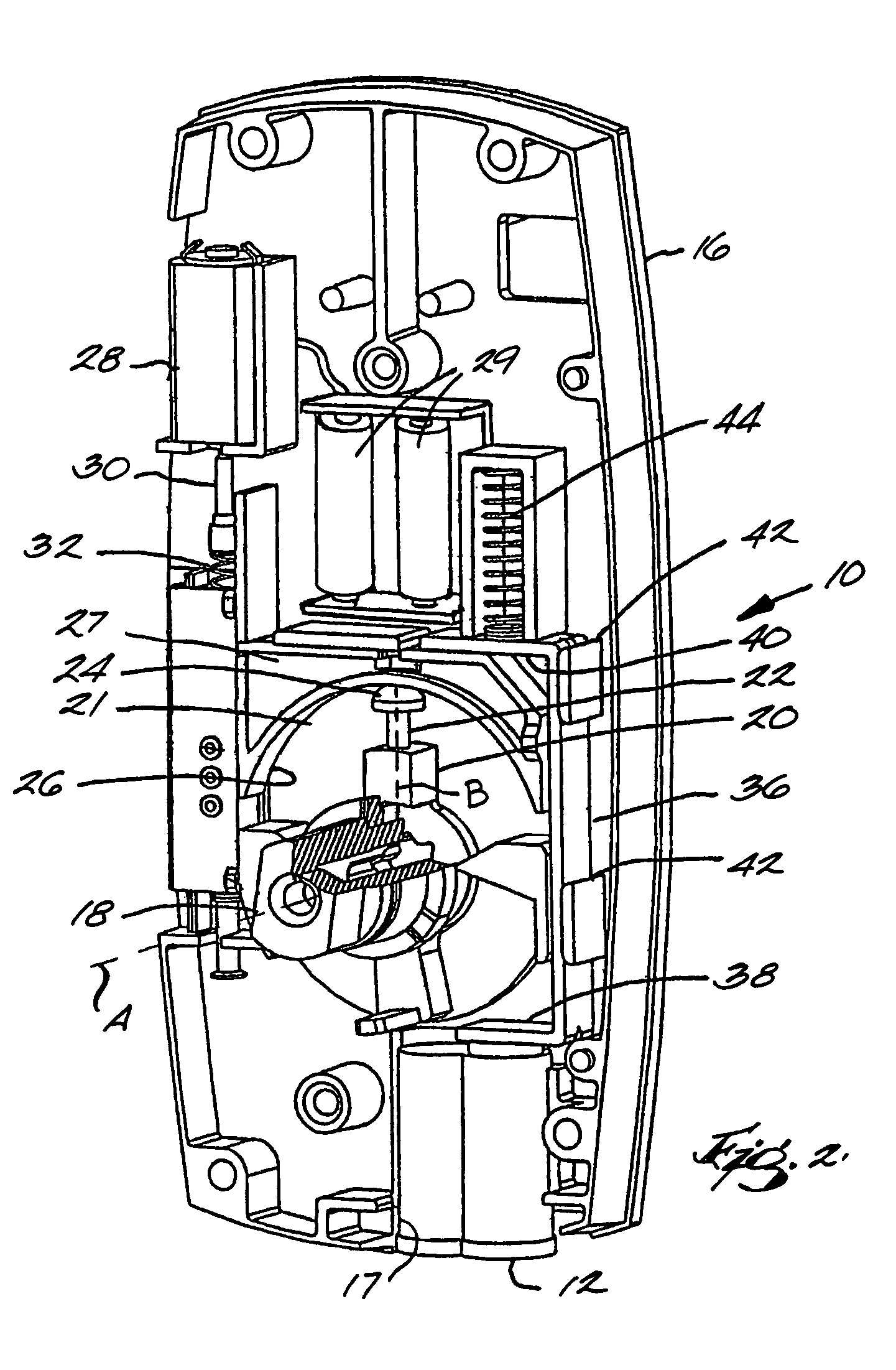 Override assembly for door lock systems having a clutch mechanism