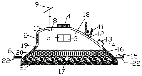 Shallow-shore ecological reef based on Internet of Things