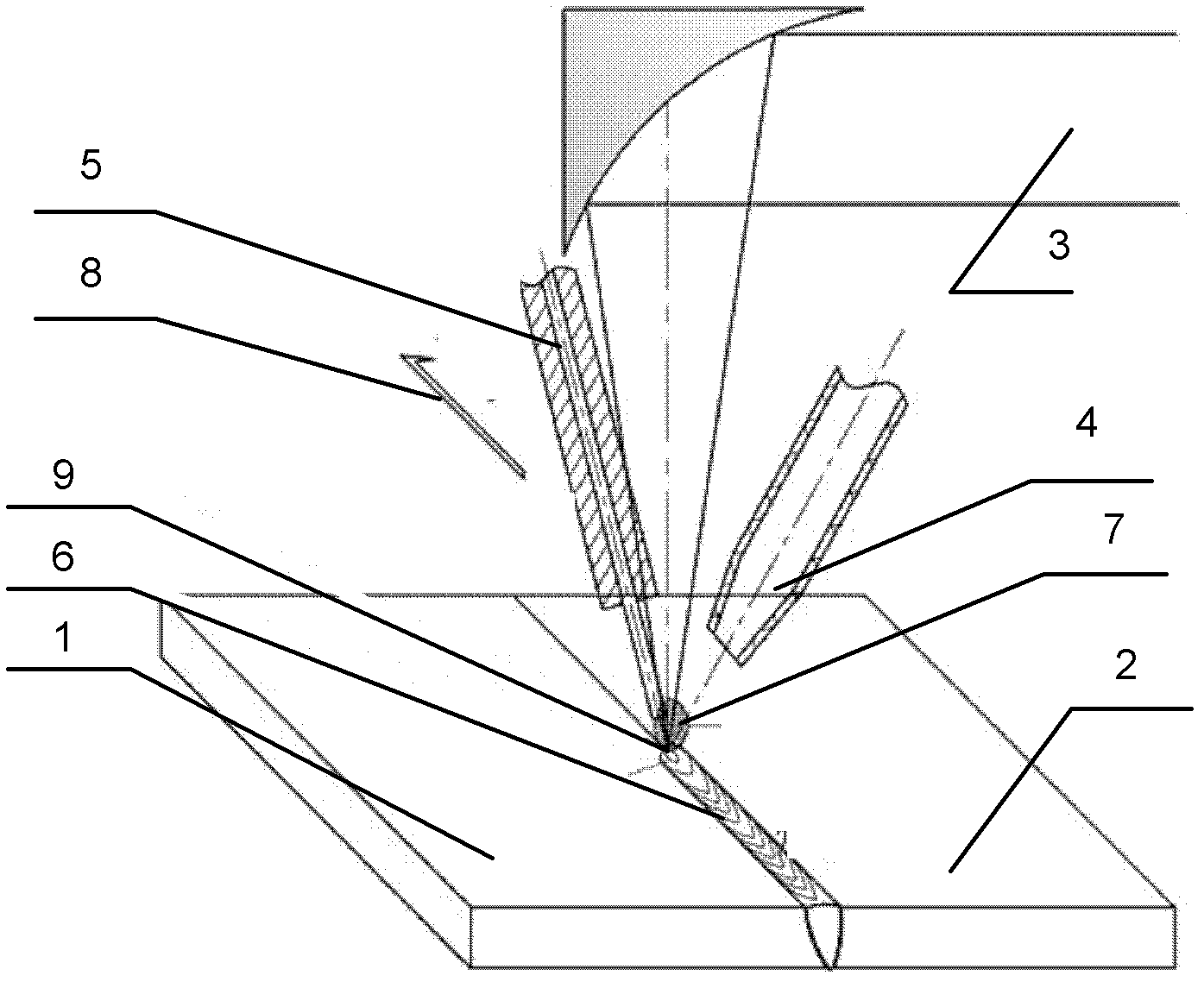 Method for connecting 2XXX and 7XXX heterogeneous aluminum alloy by laser filler wire