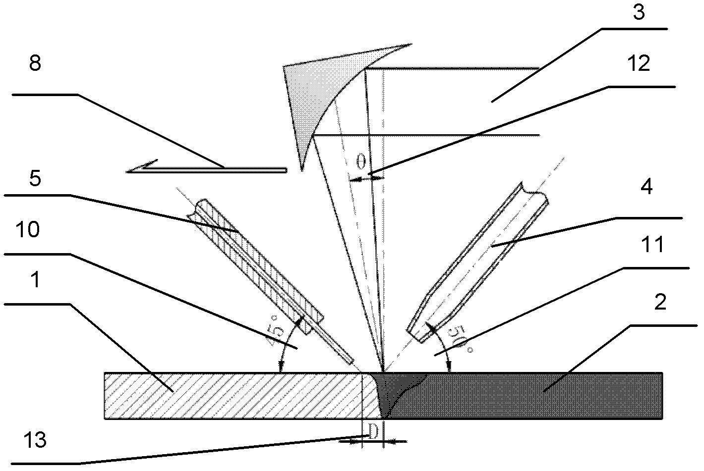 Method for connecting 2XXX and 7XXX heterogeneous aluminum alloy by laser filler wire