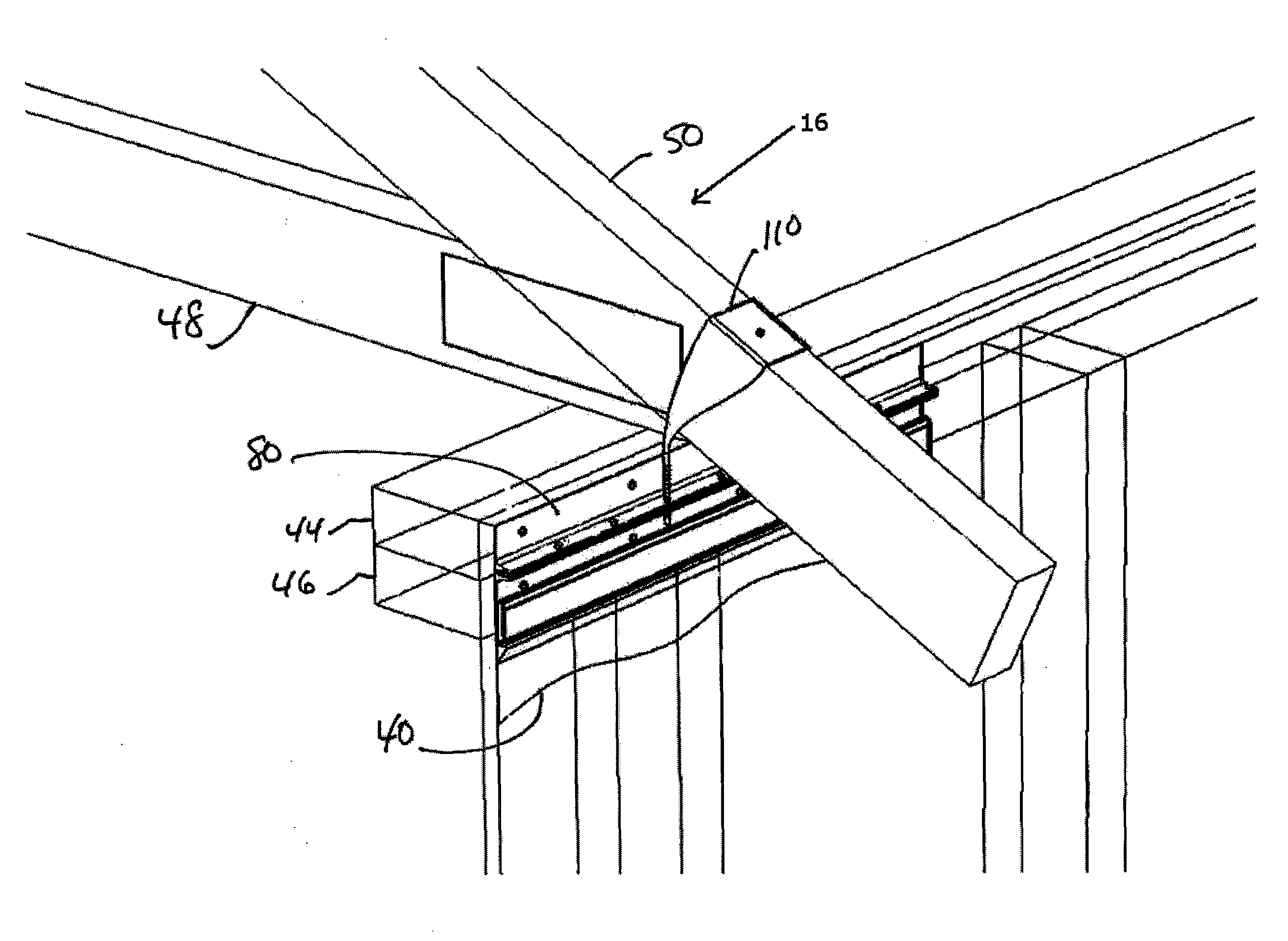 Building construction wrapped with reinforcement fabric to resist wind loading