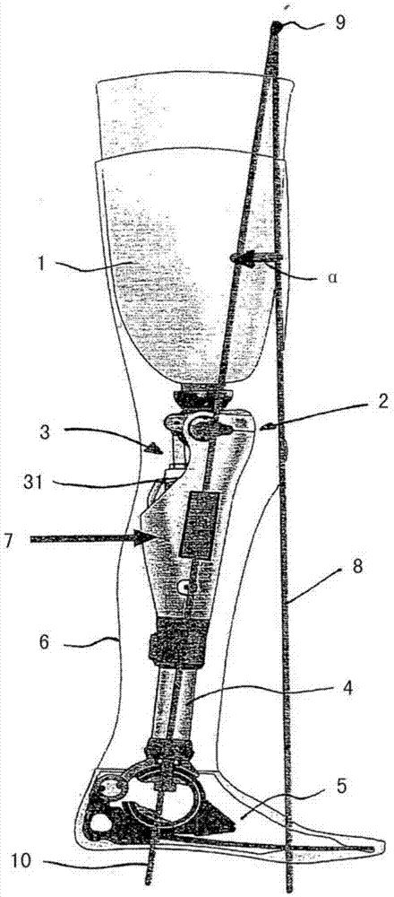 Method for controlling an artificial orthotic or prosthetic knee joint