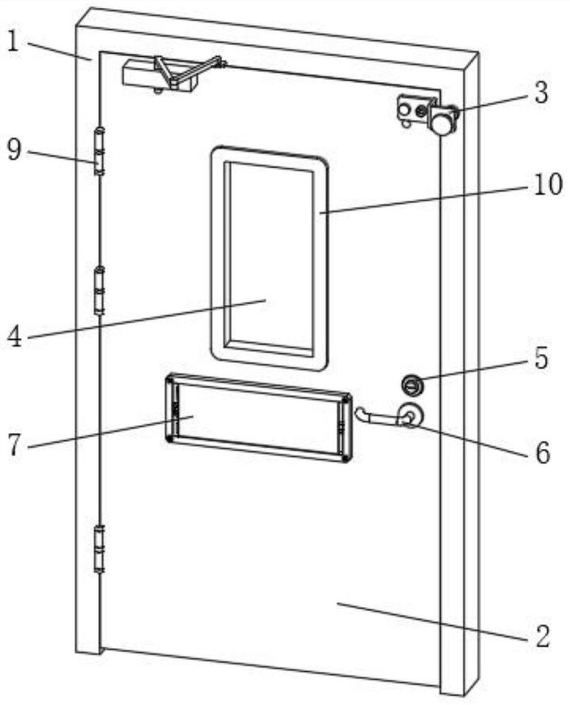 Composite fireproof door and manufacturing process