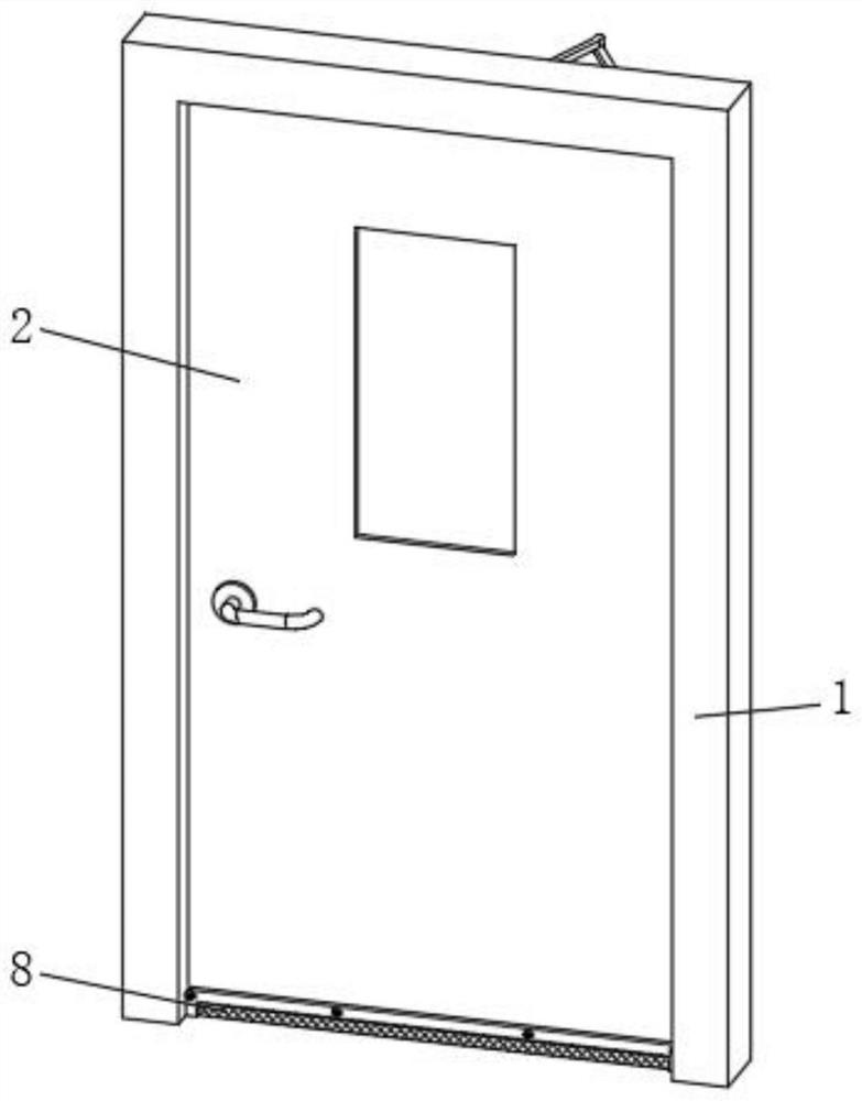 Composite fireproof door and manufacturing process