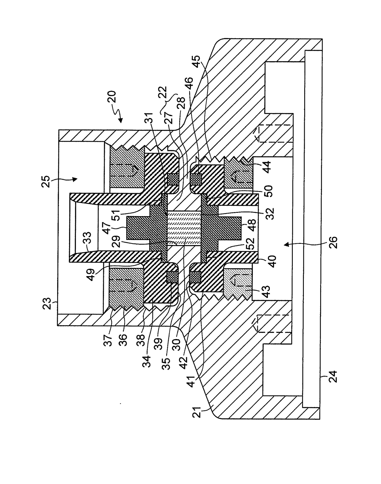 Housing Part for a Measurement Device Having a Microwave-Permeable Glass or Ceramic Window