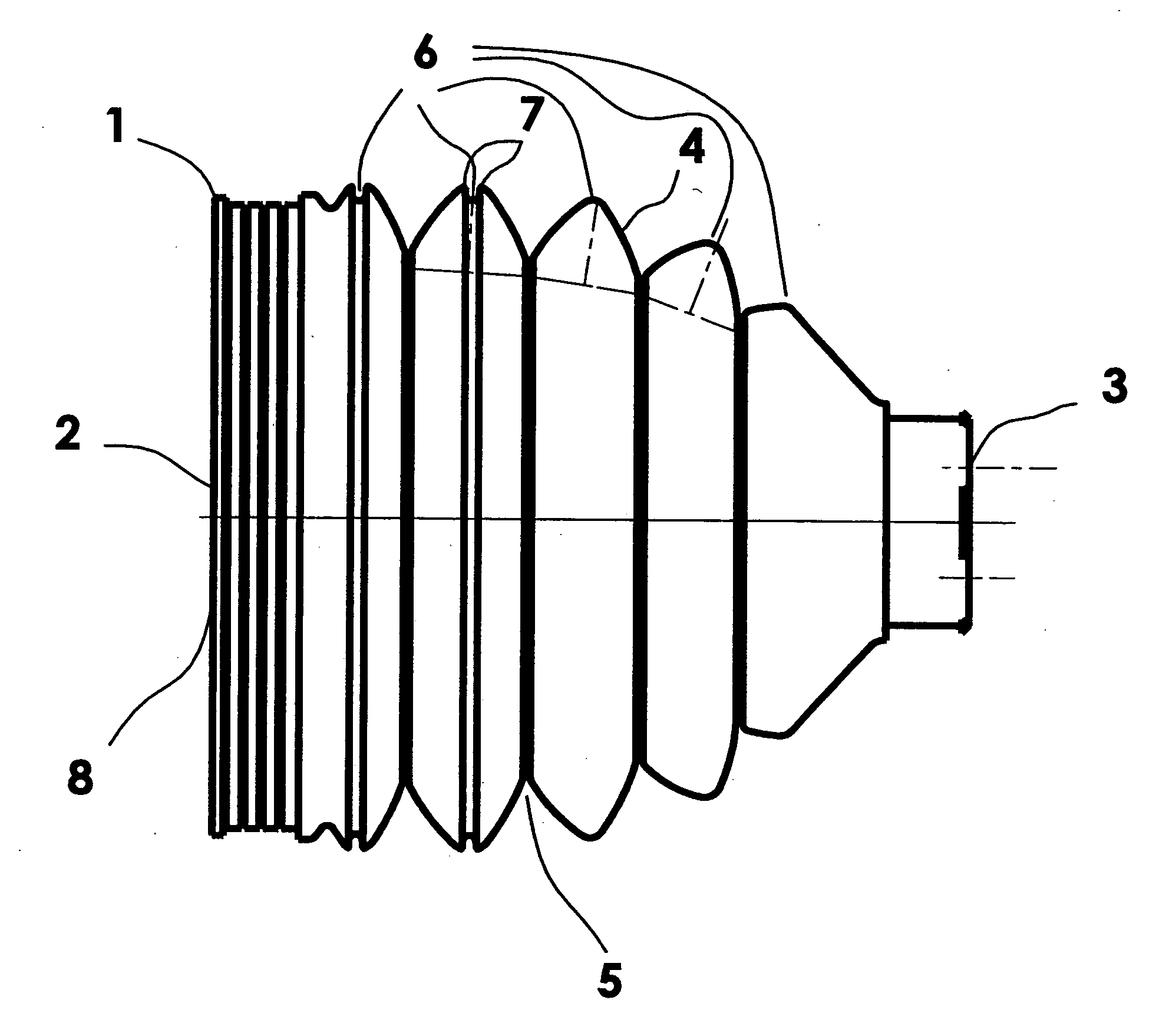 Bellows for articulated joints