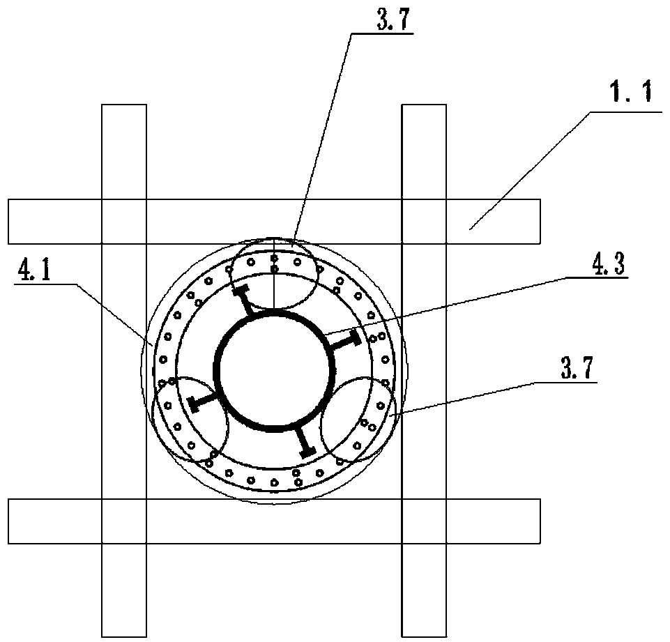 One-column-with-one-pile steel column positioning verticality-adjusting system and construction method based on reverse construction method