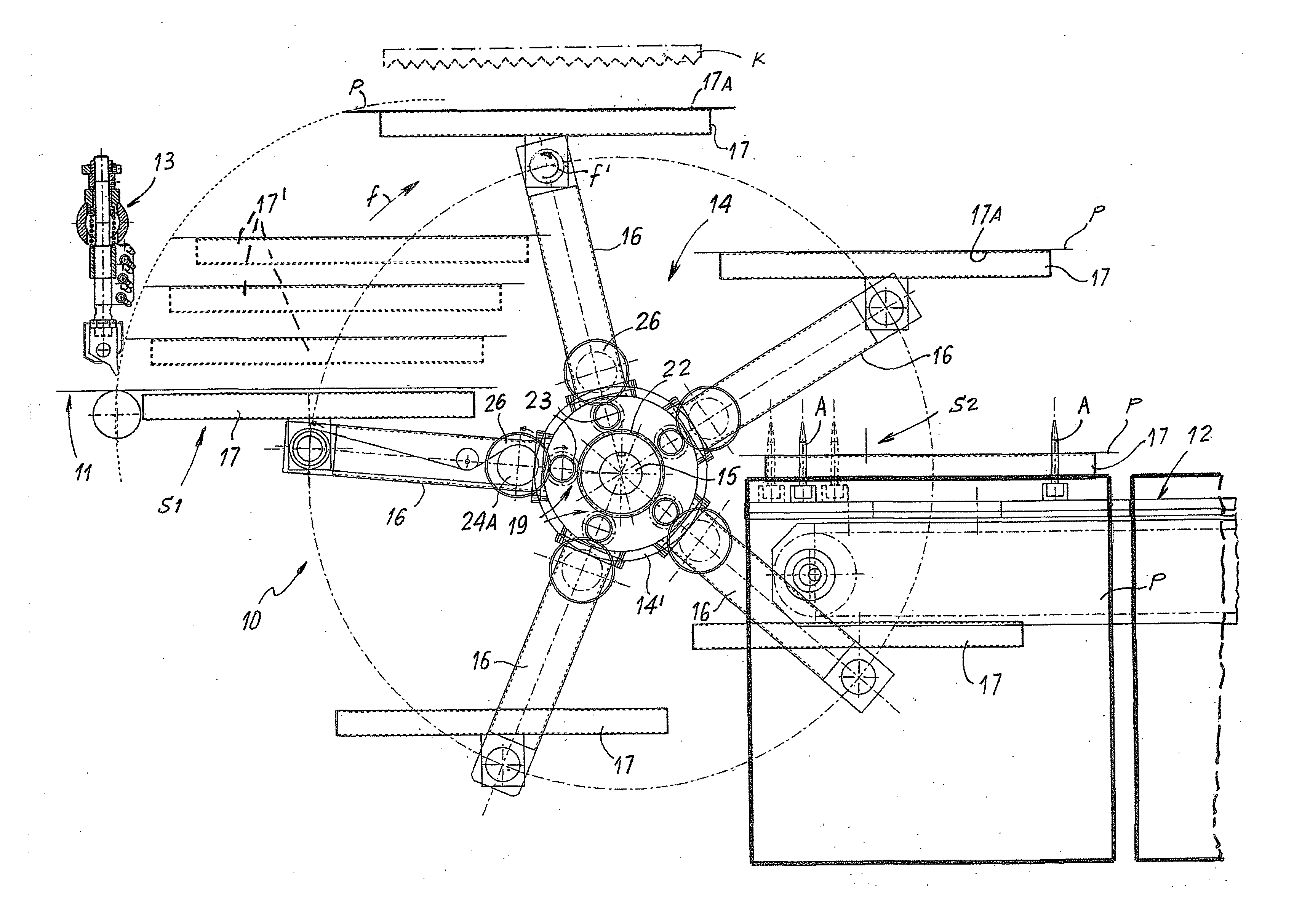 Device for forming packs of plastic bags