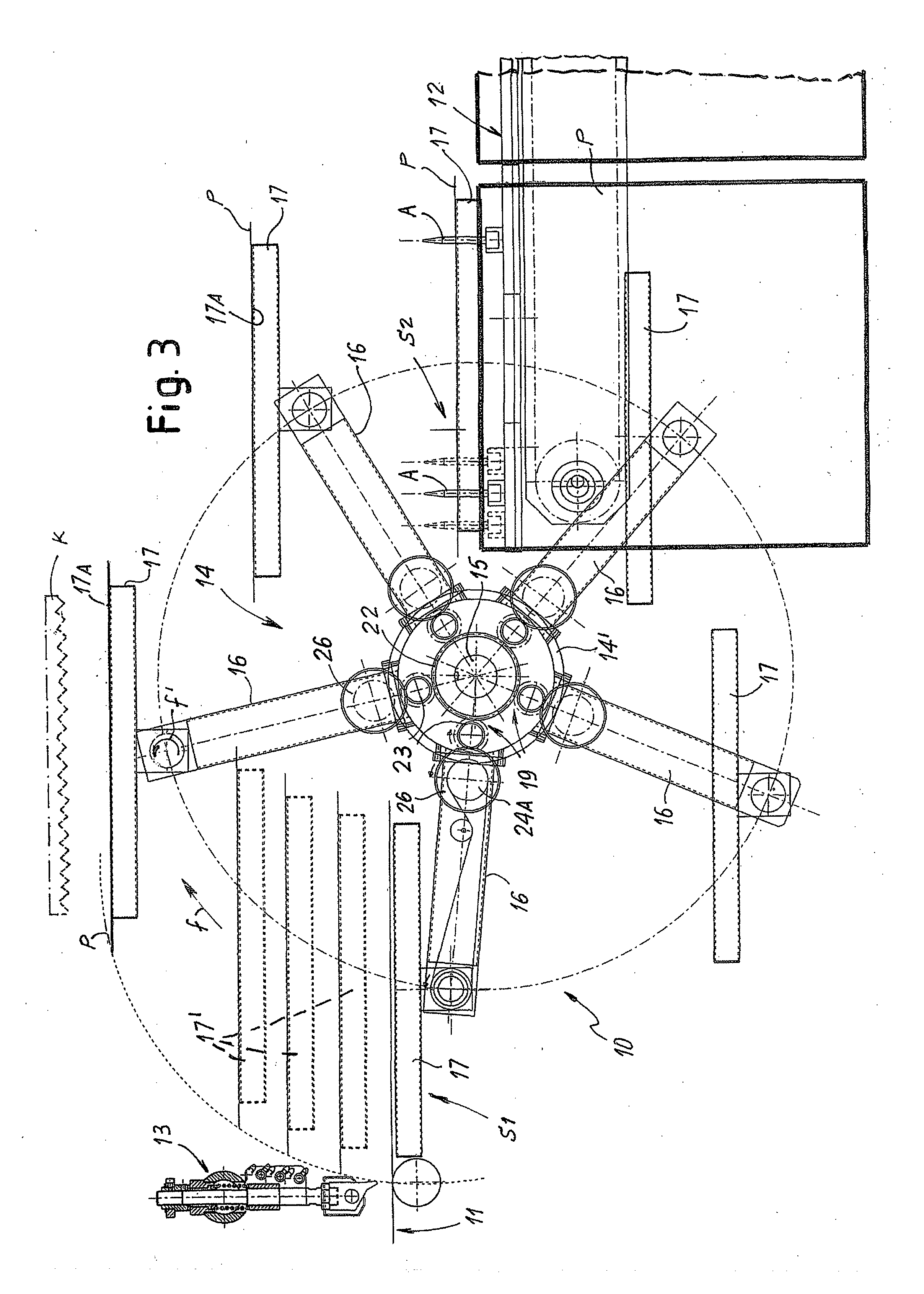 Device for forming packs of plastic bags