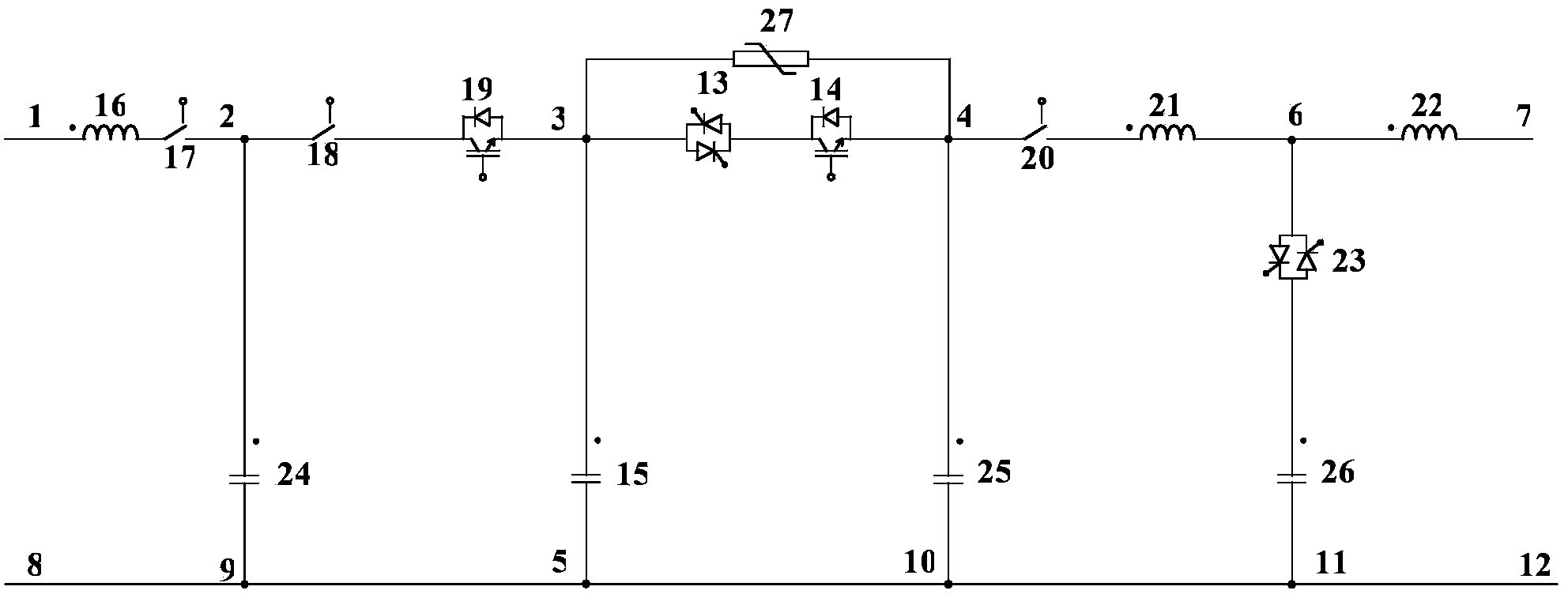 Mixed type direct current breaker