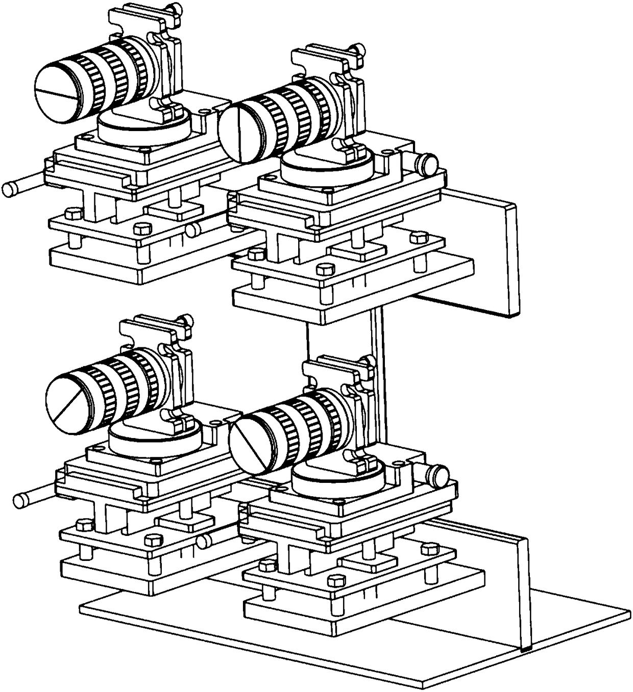 Non-coaxial four-channel polarization imaging method and system