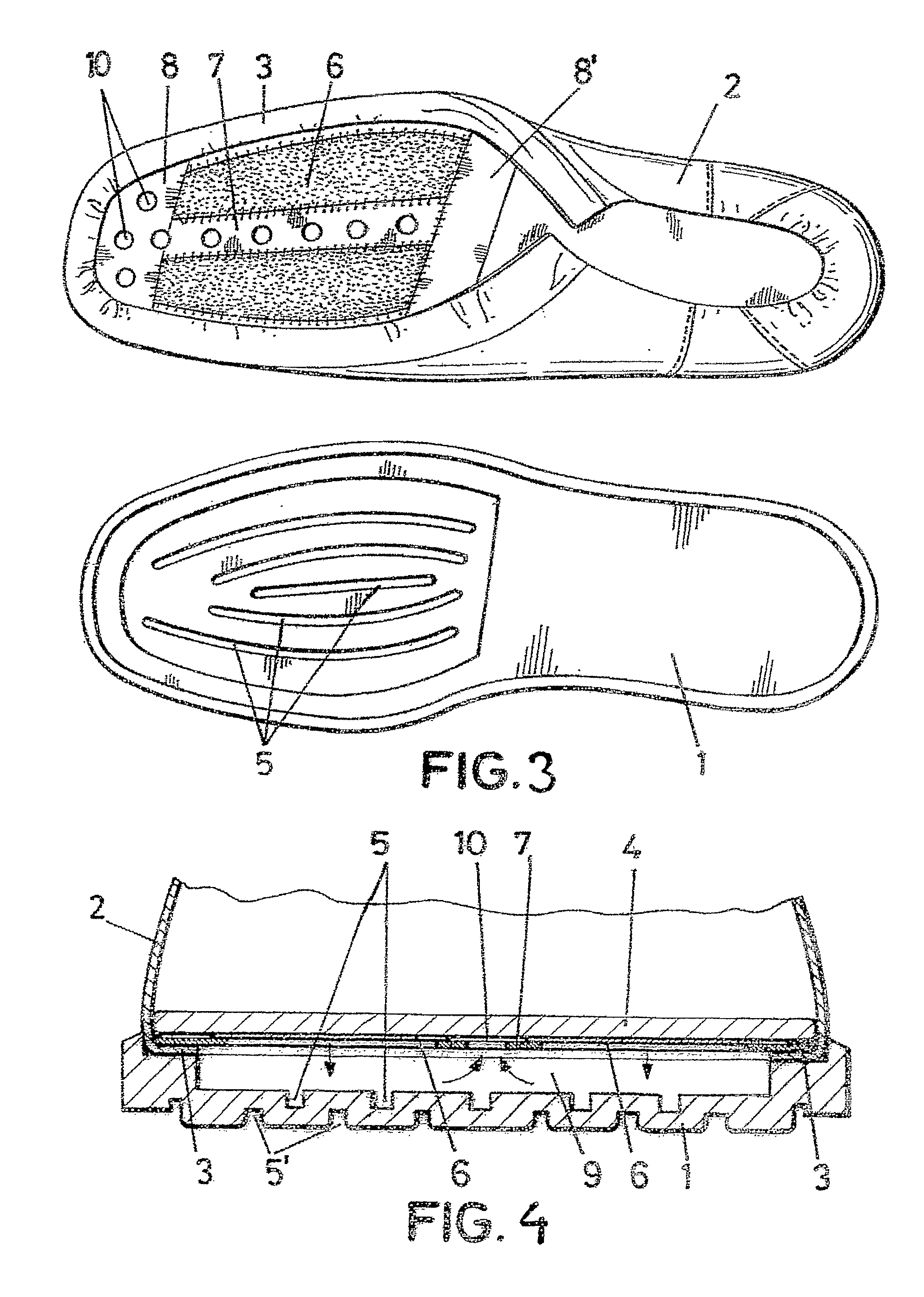 Self-Ventilated, Ergonomic Footwear and Sole