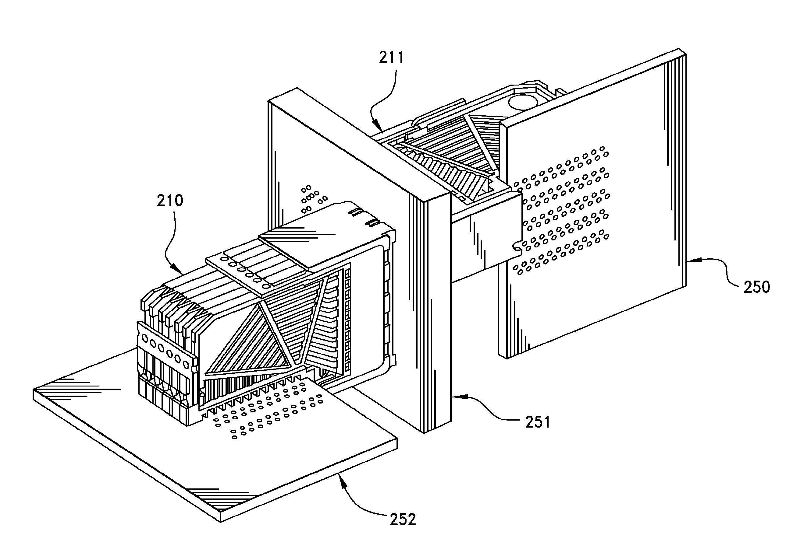 High data rate connector system