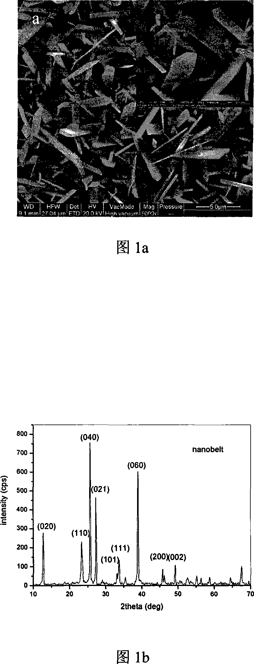 Method for preparing Nano structure and thin film of molybdenum trioxide by using infrared sintering furnace