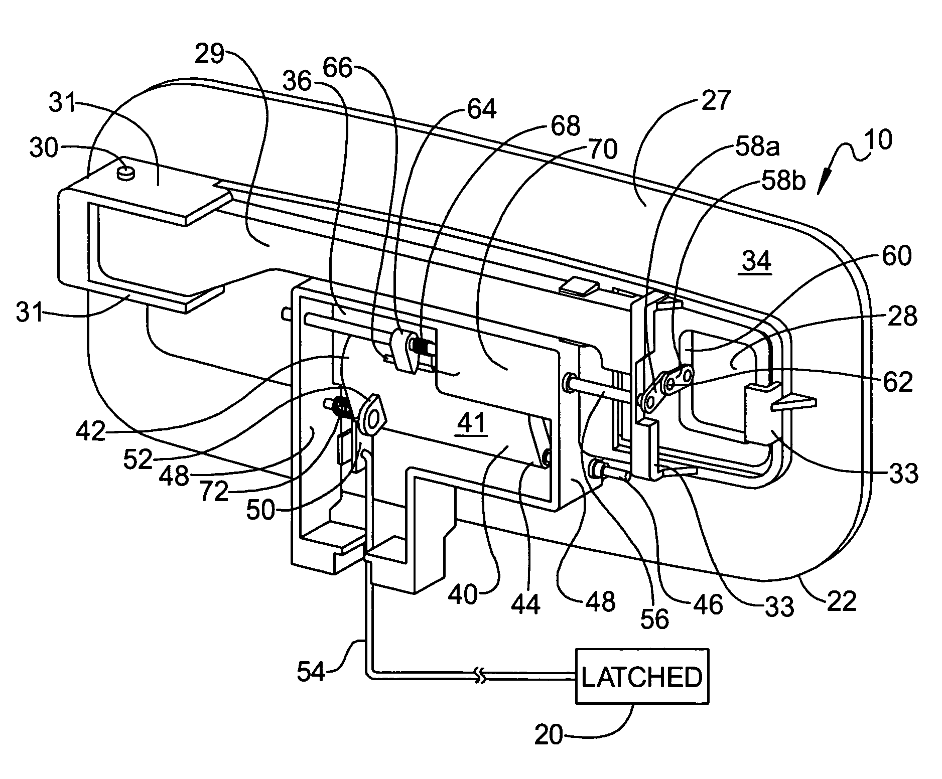 Low profile door handle assembly