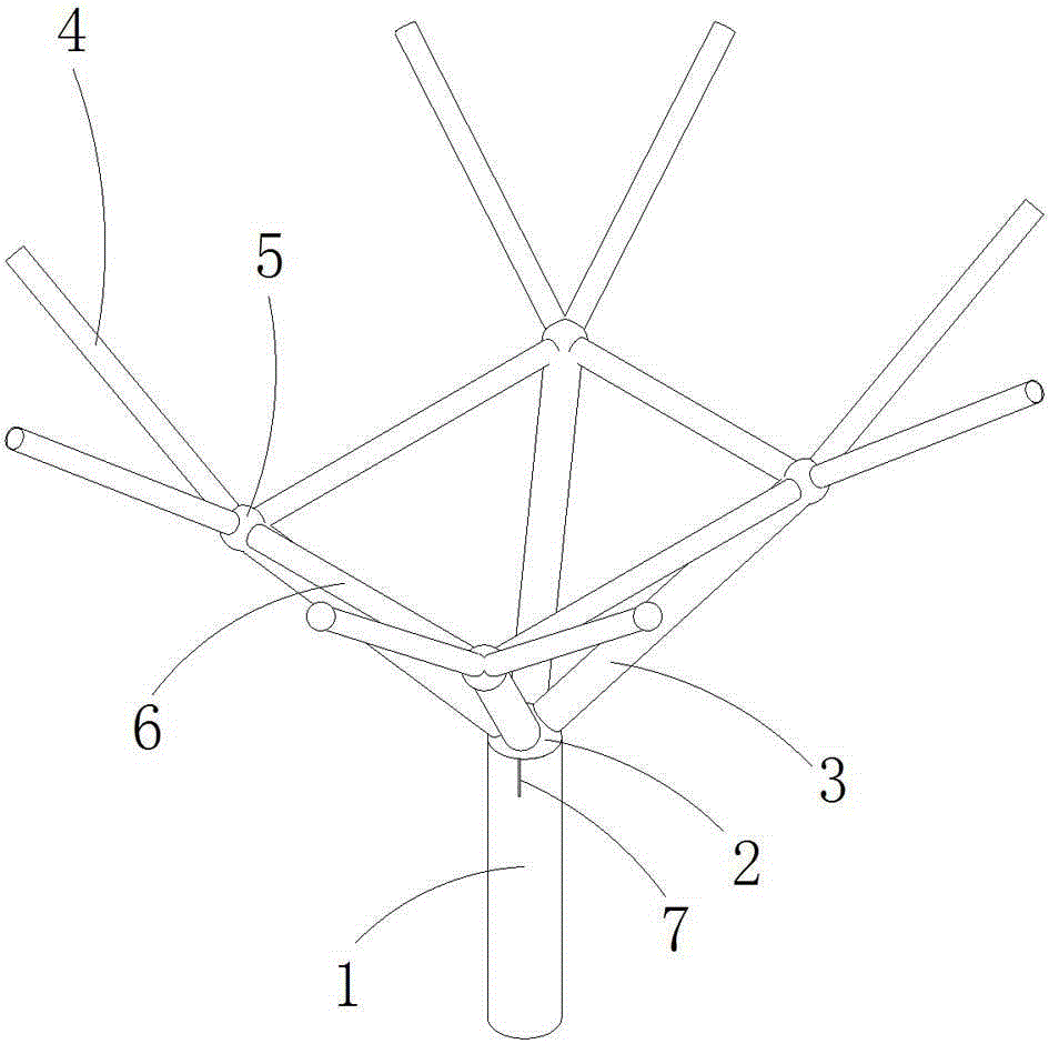 Crotch-shaped element and processing method thereof