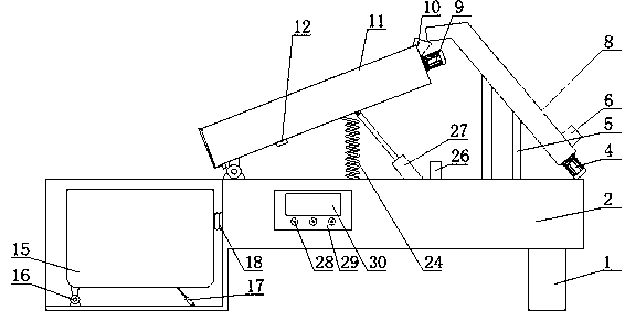 Sesame draining device for producing sesame oil