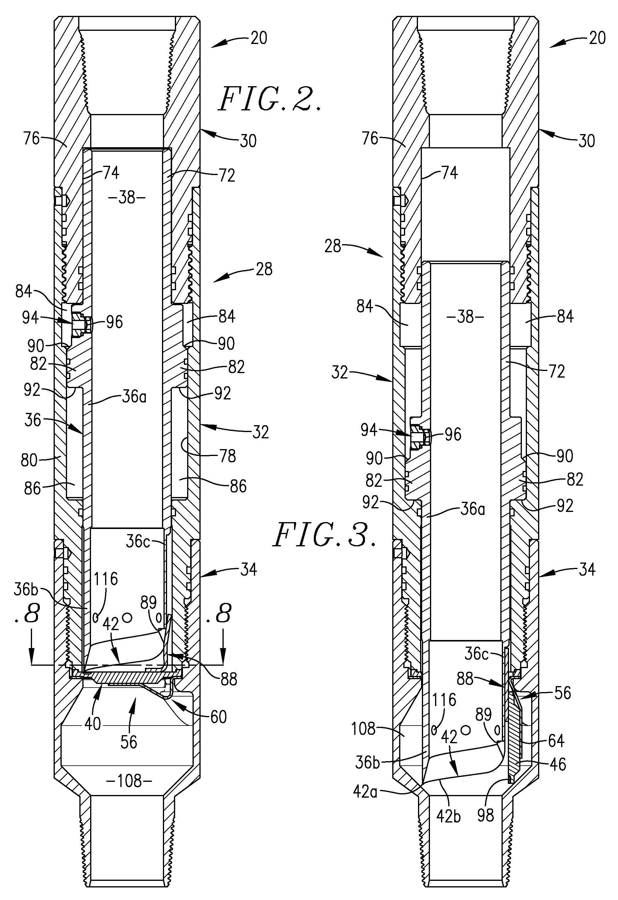 Oil well completion tool having severable tubing string barrier disc