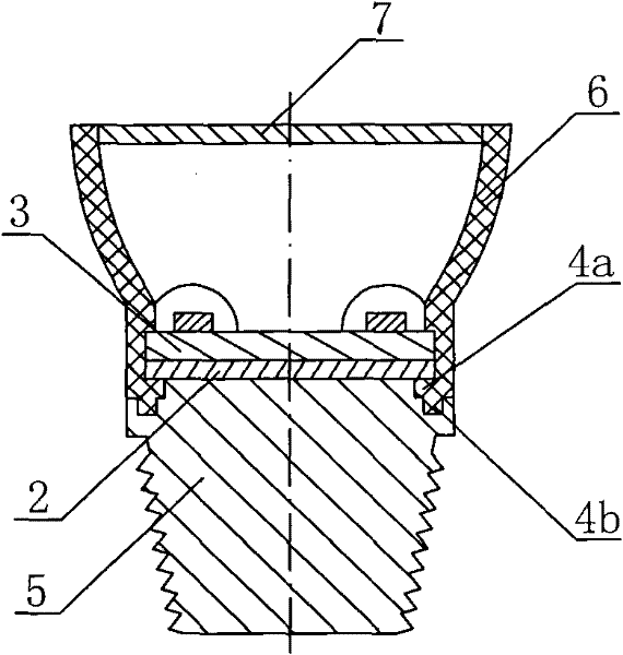 LED (light-emitting diode) optical module for lighting, and LED chip