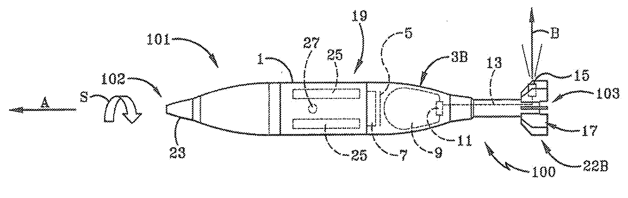 Tail thruster control for projectiles