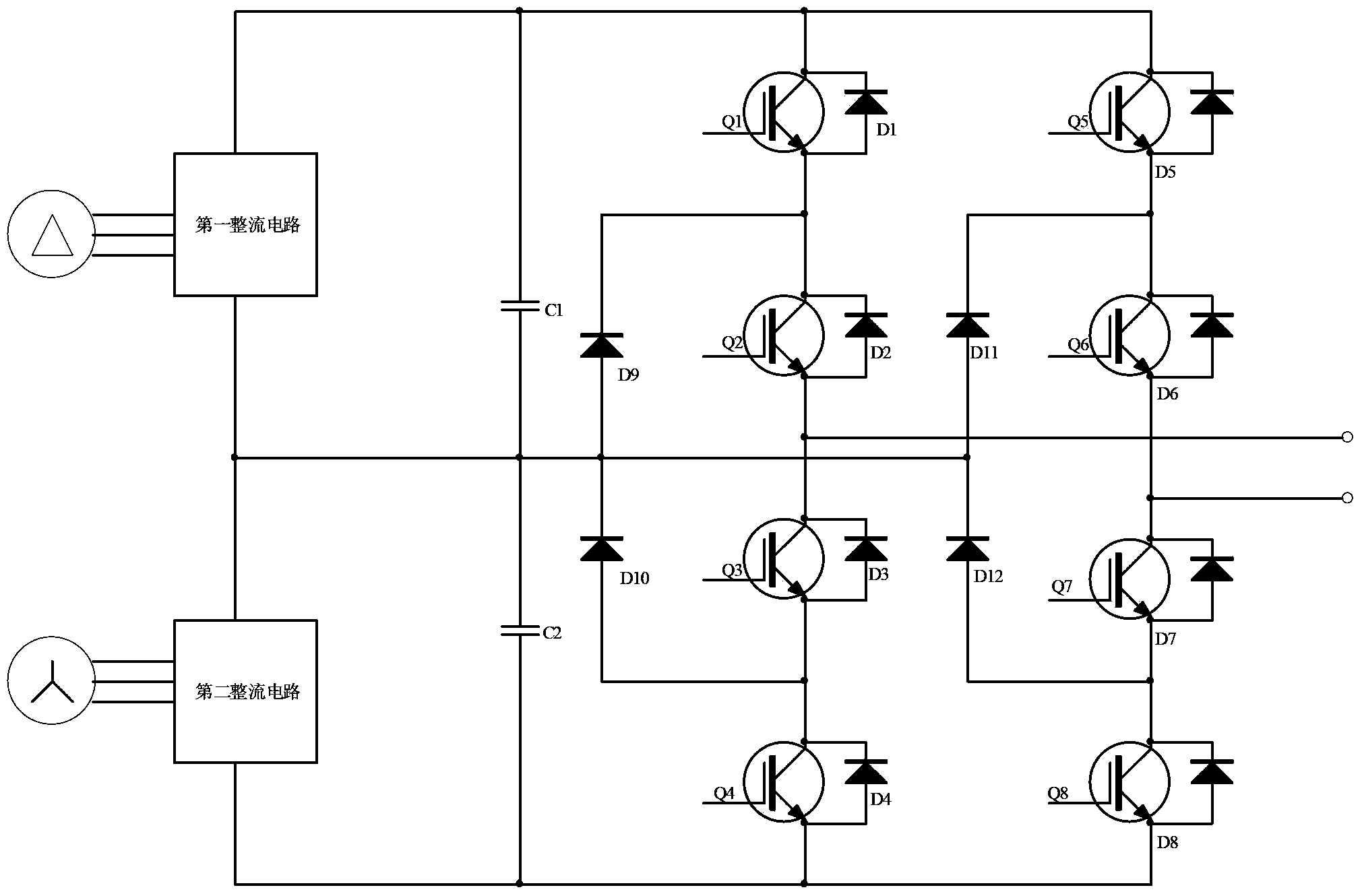 Intelligent environment-friendly high-voltage shore power supply system