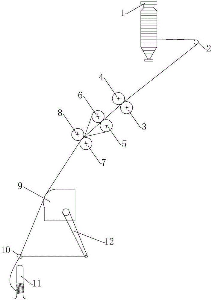 Ring spinning machine with conditioning device used for reducing hairiness