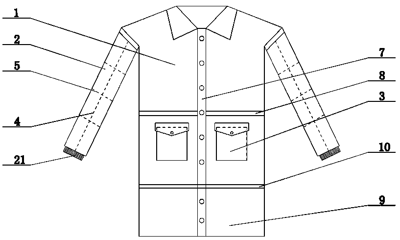 Size-adjustable leather garment