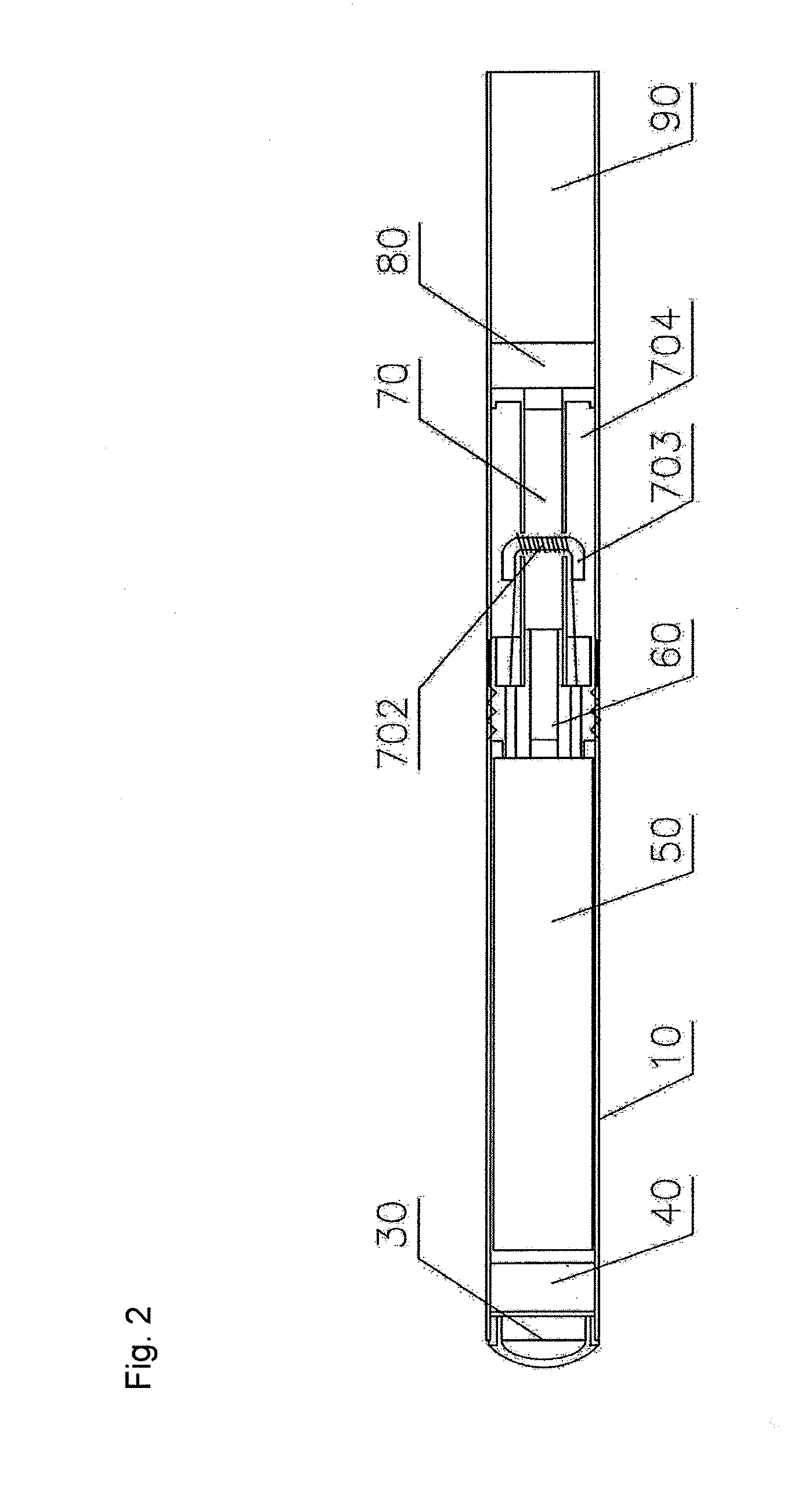 Electronic cigarette structure