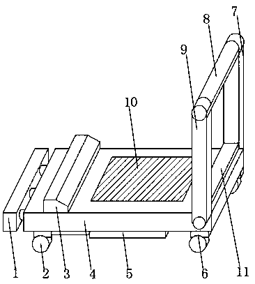 Folding transport trolley for bottled water