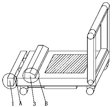 Folding transport trolley for bottled water