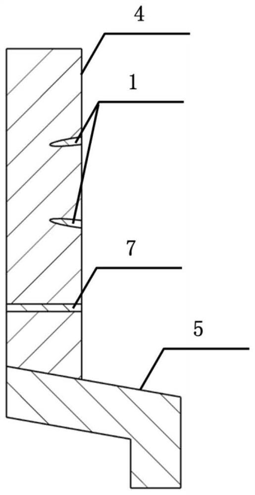 Internal throwing type bench blasting method