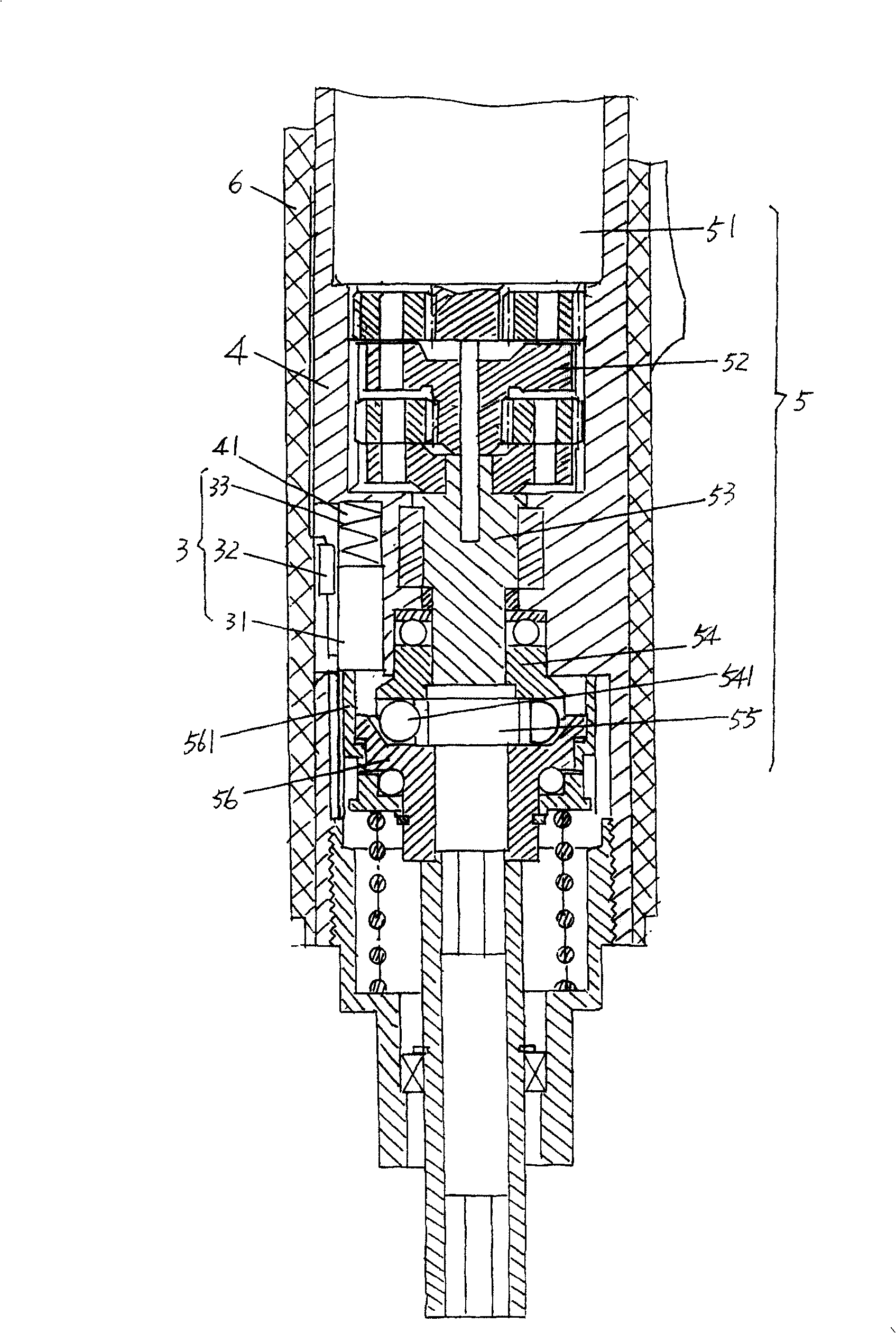 Structure of electric screwdriver arrested by non-contact electromagnetic induction