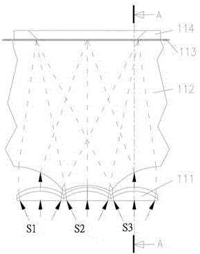 Single-pixel single-color displaying and signal receiving module