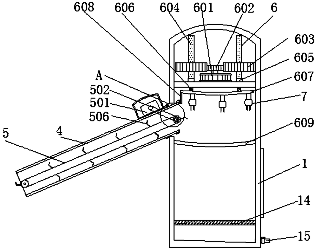 Backpack garbage picking device applied to grasslands in scenic spots