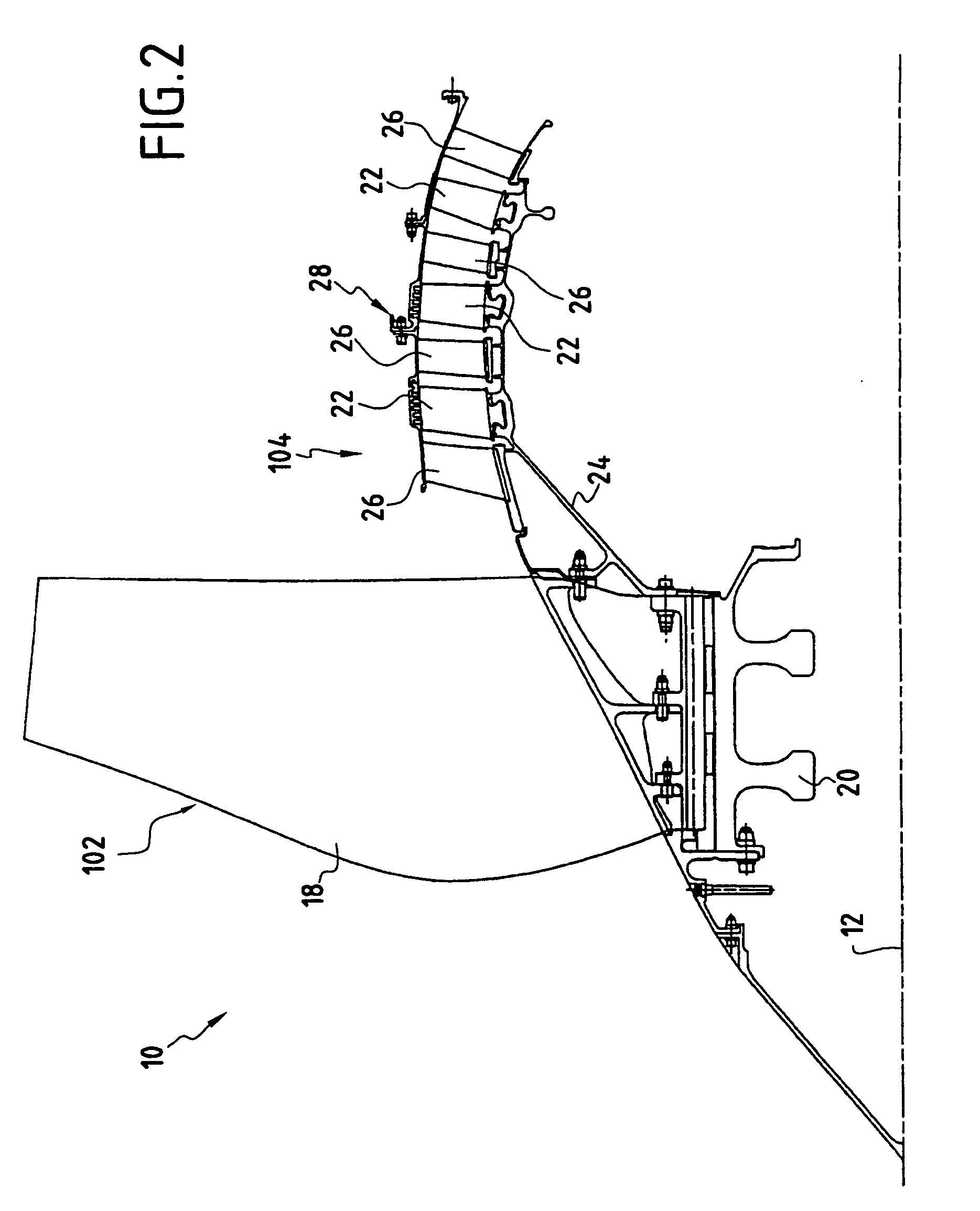 Casing, a compressor, a turbine, and a combustion turbine engine including such a casing