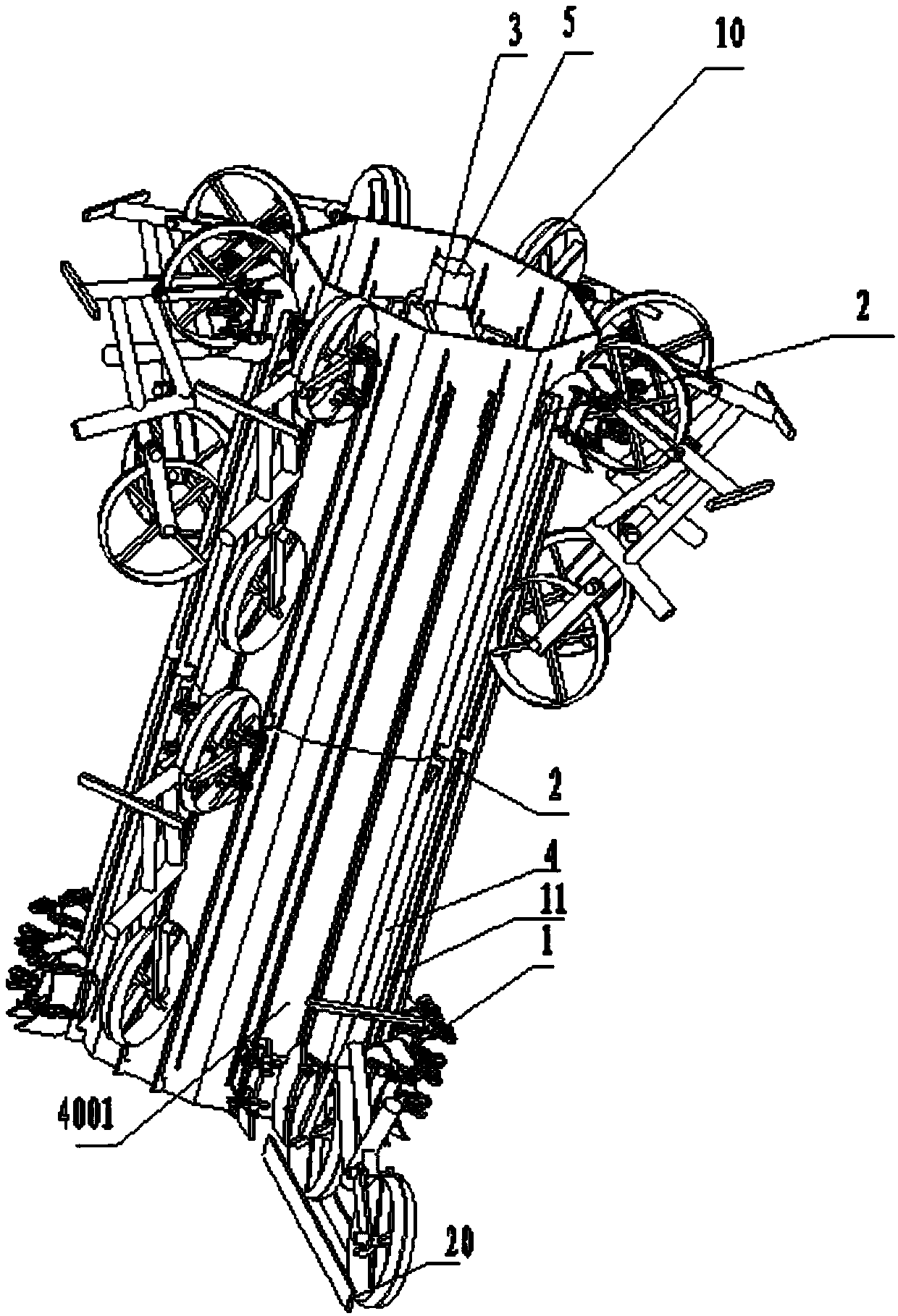 Eight-surface dual-layer bicycle parking garage