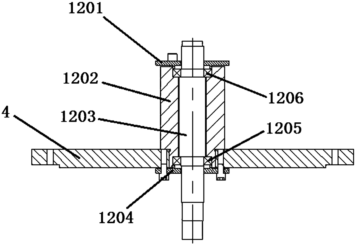 Transmission test apparatus based on circular grating