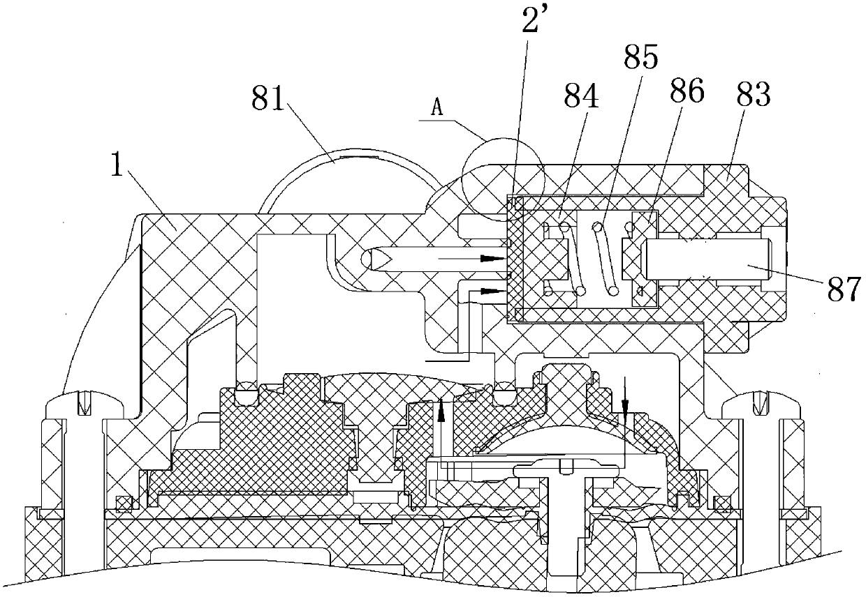 Diaphragm stabilized-pressure pump