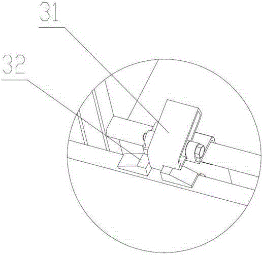 Upper platform extending limiting device of aerial work platform