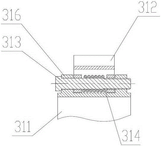 Upper platform extending limiting device of aerial work platform