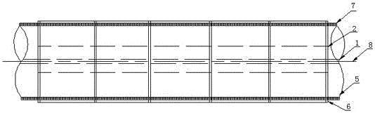 Building foundation impermeable membrane connecting device and building foundation impermeable membrane connecting method