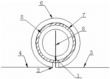 Building foundation impermeable membrane connecting device and building foundation impermeable membrane connecting method