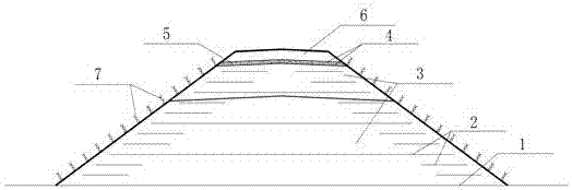 Filling construction method for ordinary-speed railway subgrade in desert area