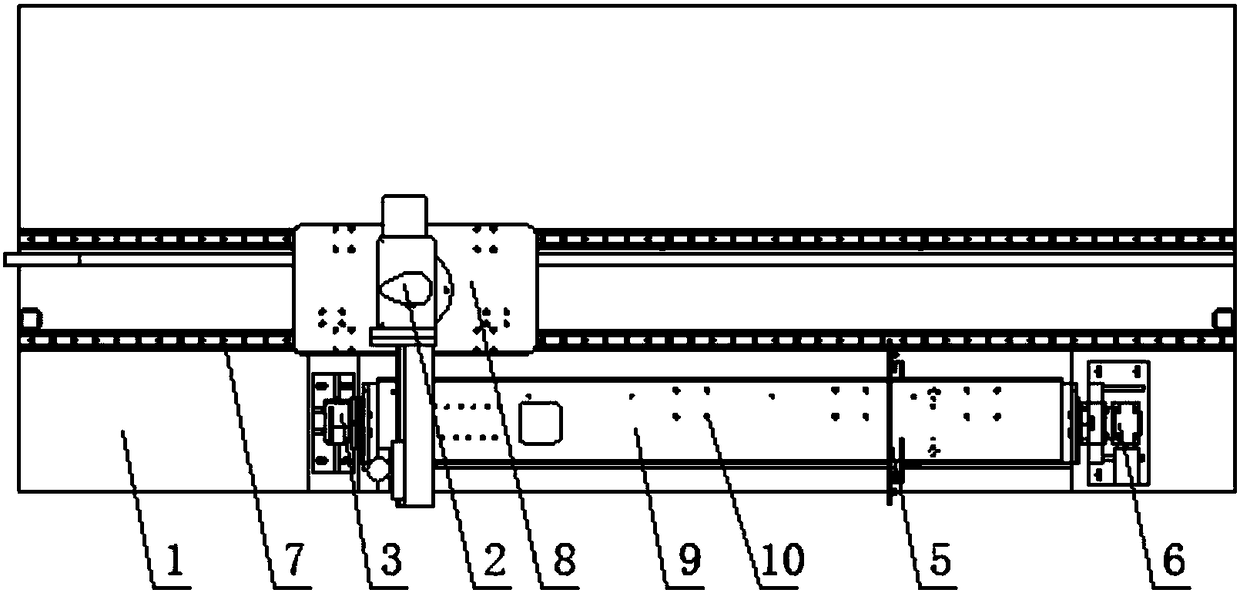 Wind generating set bracket drilling device