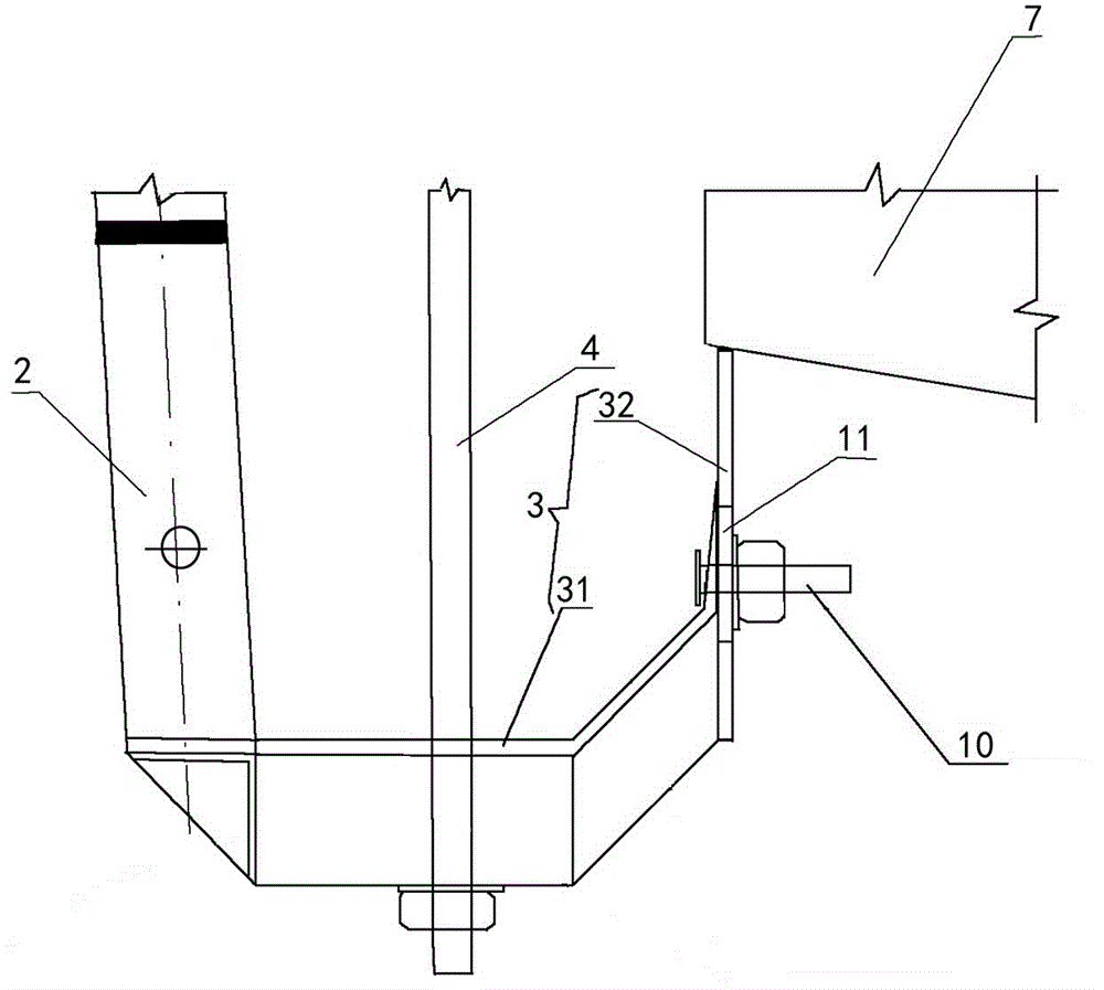 Special formwork for bridge integrated cast-in-situ anti-collision barrier and hanging plate and construction method thereof