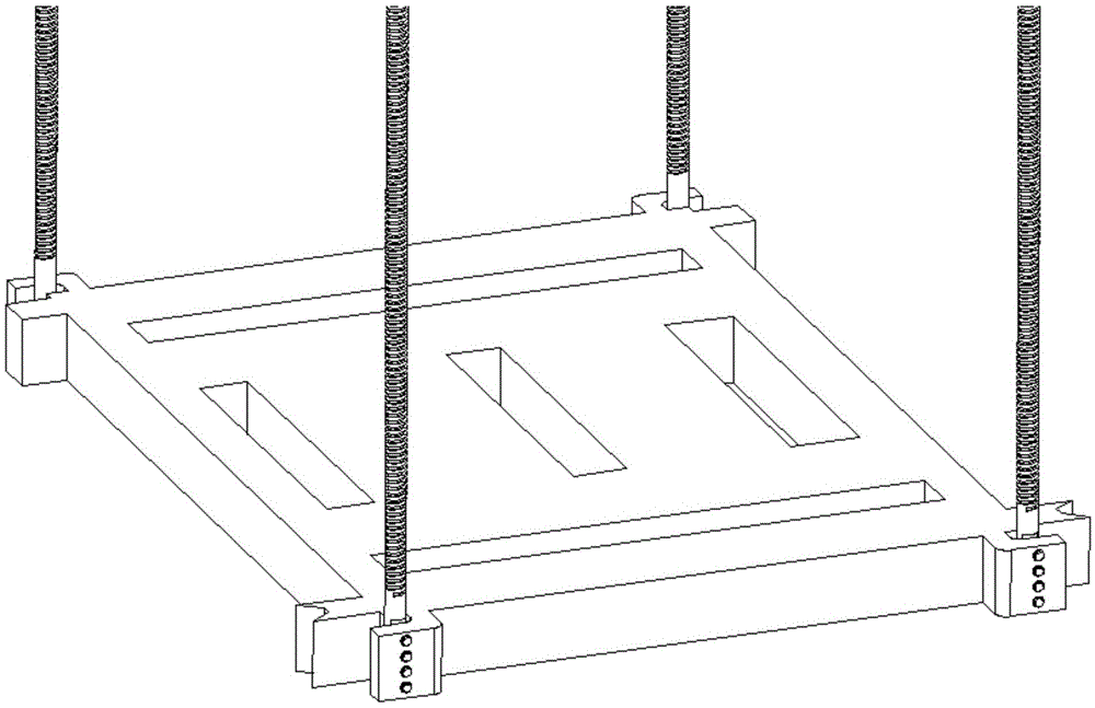 A lifting method and device for feeding frame saw blocks