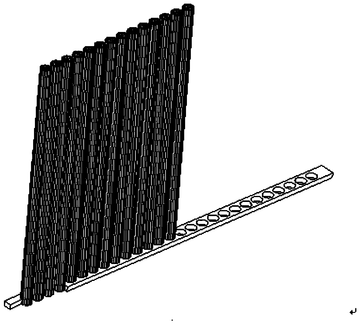 A kind of sealing method of curtain hollow fiber membrane