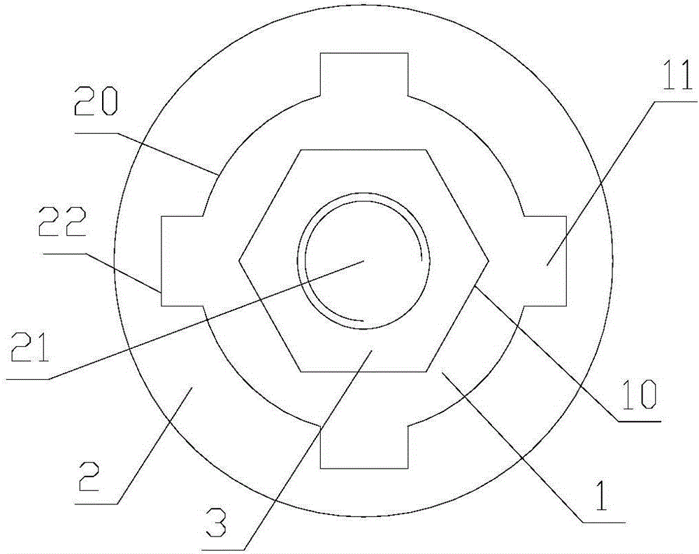 Loosening prevention nut connecting structure