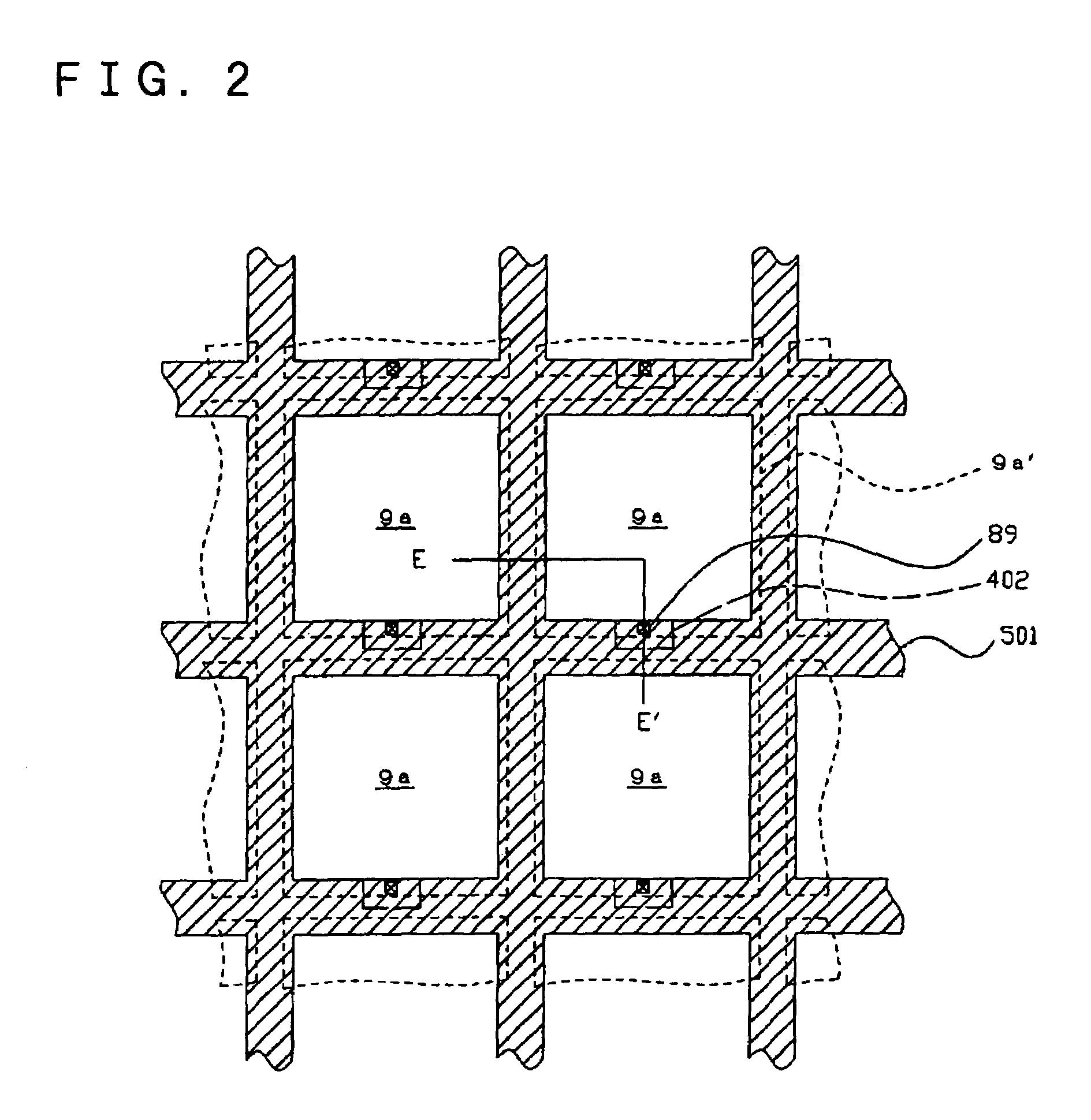 Electro-optical having a configuration to prevent generation and trapping of material residues