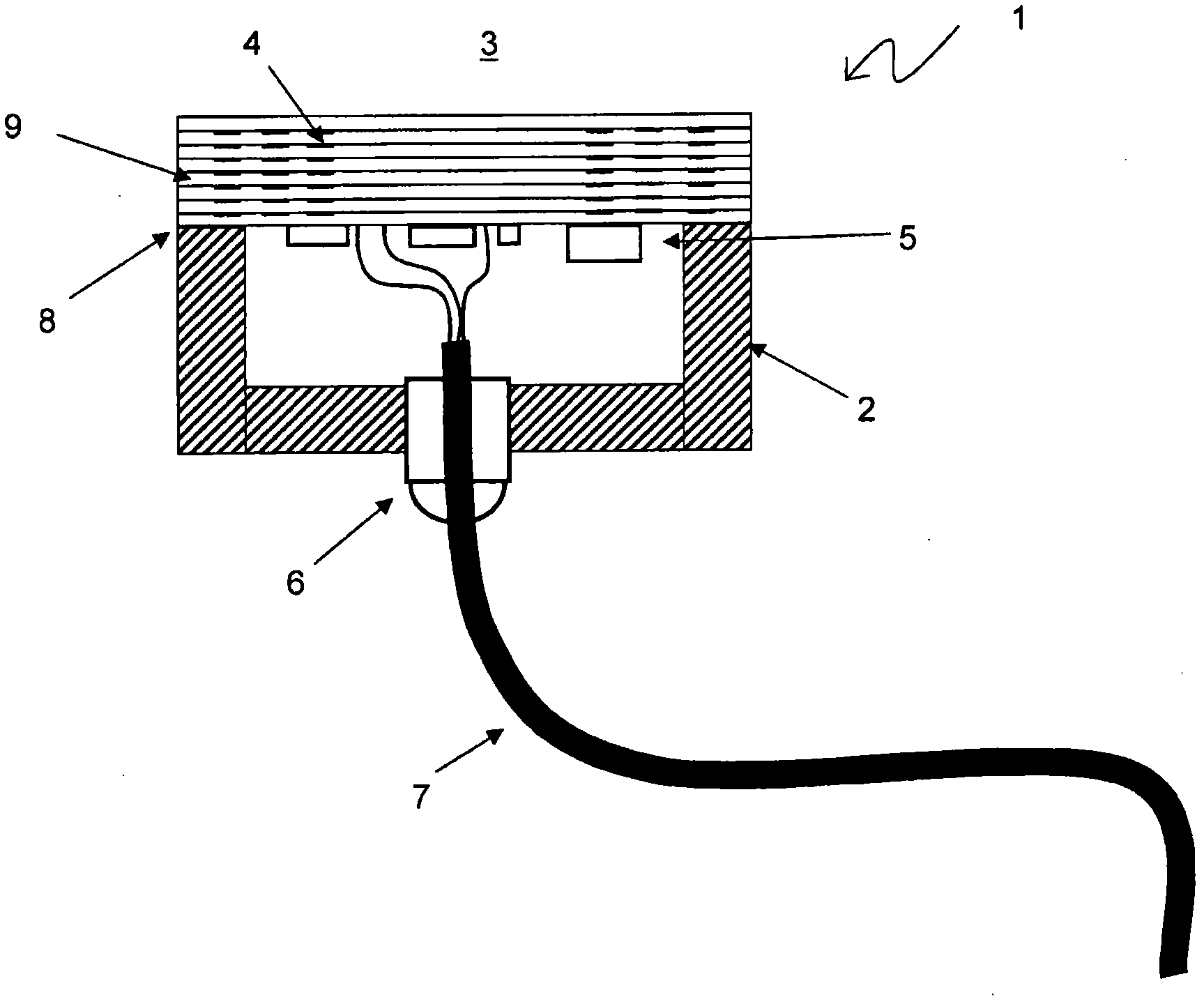 Sensor in which the sentor element is part of the sensor housing